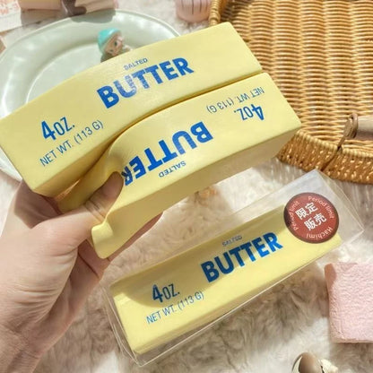 New Squishy Simulated Butter Squeeze Toy Soft Stress Relief Slow Rebound Relax&Decompress&Knead Butter Bread Pinching Ornament
