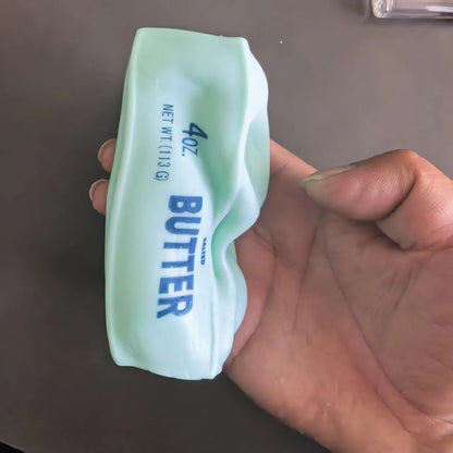 New Squishy Simulated Butter Squeeze Toy Soft Stress Relief Slow Rebound Relax&Decompress&Knead Butter Bread Pinching Ornament